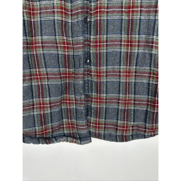 L.L. Bean Lumberjack Shirt Jacket Sherpa Lined Plaid Button Up Medium Regular - Picture 5 of 15